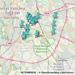 Mappa Via Caetana, 00178 Roma RM, Italia (3.7755)