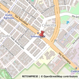 Mappa Piazza di Cinecitt?, 41, 00174 Roma, Roma (Lazio)