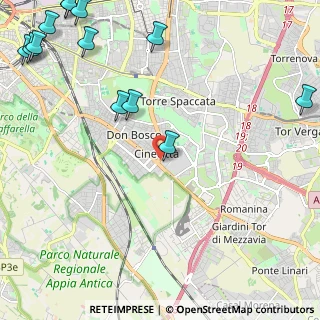Mappa Quartiere XXIV Don Bosco, 00173 Roma RM, Italia (3.60385)