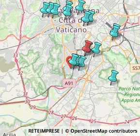 Mappa Via Vincenzo Statella, 00149 Roma RM, Italia (4.35588)