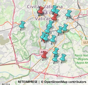 Mappa Via Vincenzo Statella, 00149 Roma RM, Italia (3.56444)
