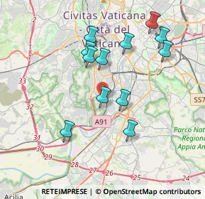 Mappa Via Vincenzo Statella, 00149 Roma RM, Italia (3.79833)