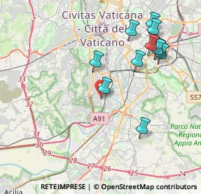 Mappa Via Vincenzo Statella, 00149 Roma RM, Italia (4.49727)