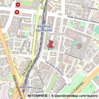 Mappa Via Gabriello Chiabrera,  148, 00145 Roma, Roma (Lazio)