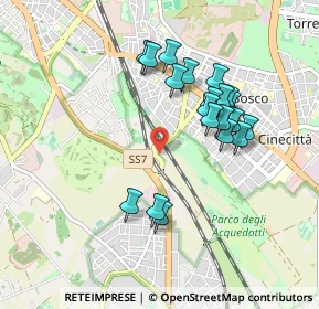 Mappa Via del Quadraro, 00178 Roma RM, Italia (0.8915)