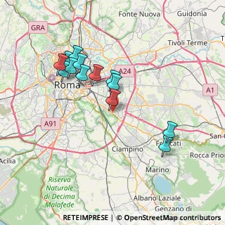Mappa Centro Commerciale, 00175 Roma RM, Italia (7.65357)