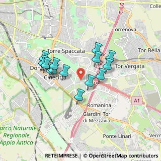 Mappa Viale Rizzieri Bruno, 00173 Roma RM, Italia (1.60667)