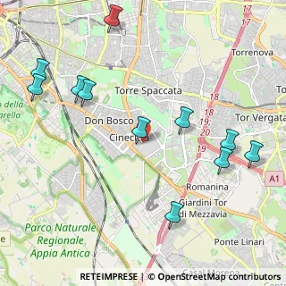 Mappa Via Vincenzo Lamaro, 00173 Roma RM, Italia (2.64364)