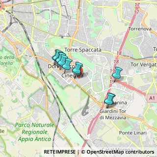 Mappa Cinecittadue, 00173 Roma RM, Italia (1.38455)