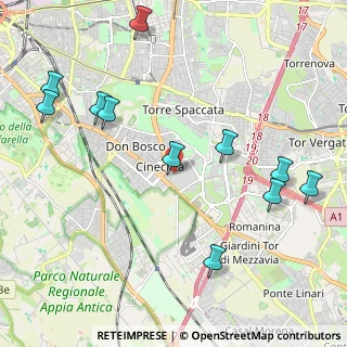 Mappa Cinecittadue, 00173 Roma RM, Italia (2.63818)