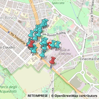 Mappa Cinecittadue, 00173 Roma RM, Italia (0.3655)