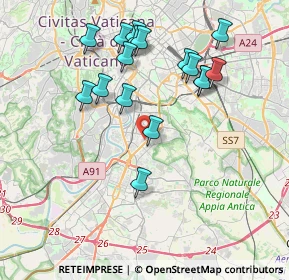 Mappa Via Tiberio Imperatore, 00100 Roma RM, Italia (4.10235)