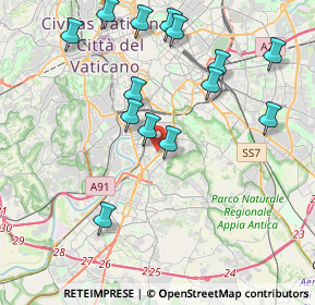 Mappa Via Tiberio Imperatore, 00100 Roma RM, Italia (4.53143)