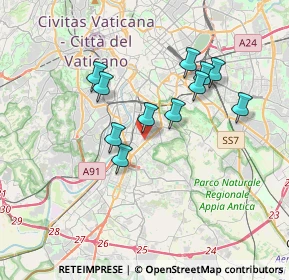 Mappa Via Tiberio Imperatore, 00100 Roma RM, Italia (3.24273)