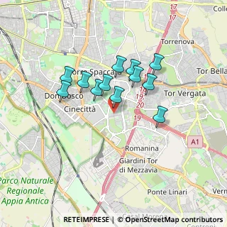Mappa Via Gentile Francesco, 00173 Roma RM, Italia (1.455)