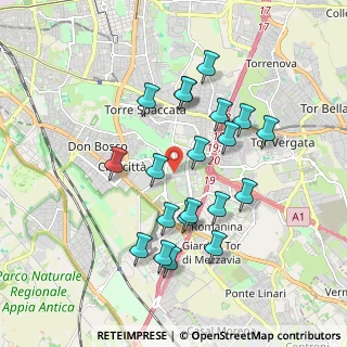 Mappa Via Gentile Francesco, 00173 Roma RM, Italia (1.8425)
