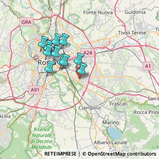 Mappa Via Contardo Ferrini, 00173 Roma RM, Italia (6.90083)