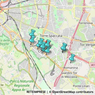 Mappa Via Contardo Ferrini, 00173 Roma RM, Italia (1.21545)