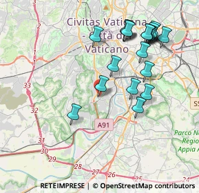 Mappa Vicolo degli Orti Portuensi, 00149 Roma RM, Italia (4.386)