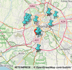 Mappa Vicolo degli Orti Portuensi, 00149 Roma RM, Italia (6.36929)