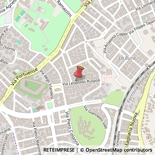 Mappa Via Leopoldo Ruspoli,  79, 00149 Roma, Roma (Lazio)
