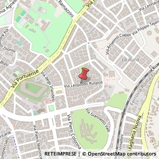 Mappa Via Leopoldo Ruspoli,  85, 00149 Roma, Roma (Lazio)