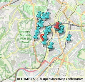 Mappa Via Pietro Venturi, 00149 Roma RM, Italia (1.3345)