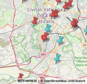 Mappa Via degli Irlandesi, 00149 Roma RM, Italia (6.2655)