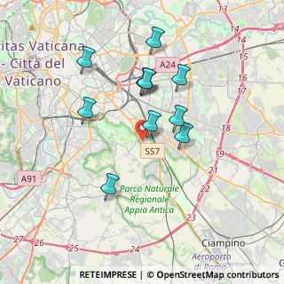 Mappa Via Monte Albino, 00178 Roma RM, Italia (3.39182)