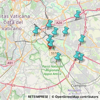 Mappa Via Monte Albino, 00178 Roma RM, Italia (3.69818)
