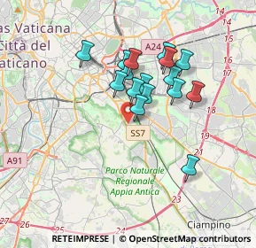 Mappa Via Monte Albino, 00178 Roma RM, Italia (2.96813)