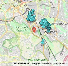 Mappa Via Monte Albino, 00178 Roma RM, Italia (1.4835)