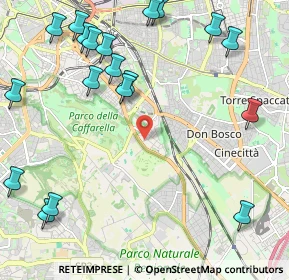 Mappa Via Monte Albino, 00178 Roma RM, Italia (3.00947)