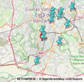 Mappa Via Leopoldo Ruspoli, 00149 Roma RM, Italia (4.25545)