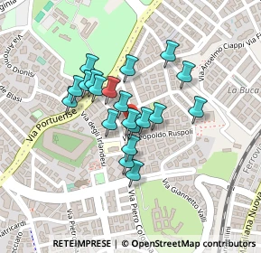 Mappa Via Leopoldo Ruspoli, 00149 Roma RM, Italia (0.169)