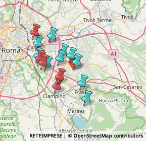 Mappa Via Castri di Lecce, 00133 Roma RM, Italia (6.20533)