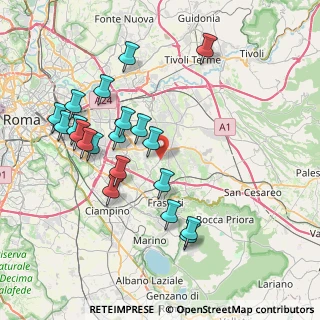 Mappa Via Torre dello Stinco, 00133 Roma RM, Italia (8.386)