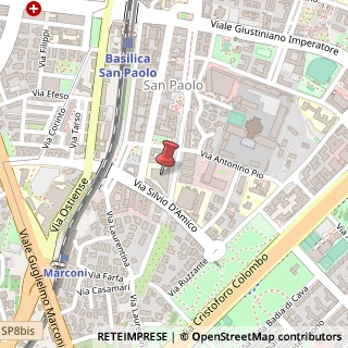 Mappa Via Gabriello Chiabrera, 199, 00145 Roma, Roma (Lazio)