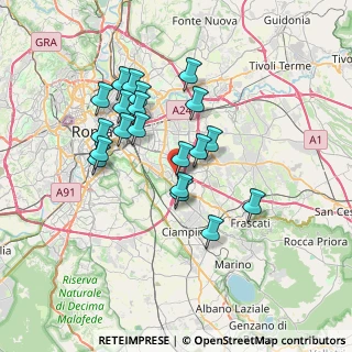Mappa Viale Bruno Rizzieri, 00173 Roma RM, Italia (6.6465)