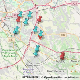 Mappa Via Columbia, 00133 Roma RM, Italia (4.72538)