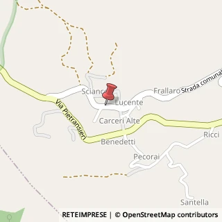 Mappa Via Lucente, 1, 67030 Carceri Alte AQ, Italia, 67030 Ateleta, L'Aquila (Abruzzo)
