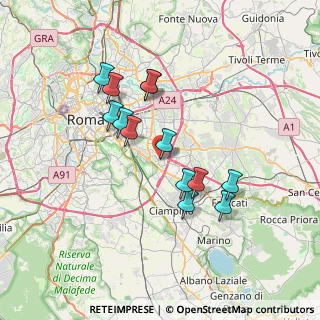 Mappa Roma, 00173 Roma RM, Italia (6.61077)