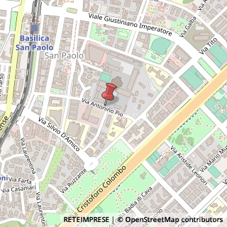 Mappa Via Antonino Pio, 75, 00145 Roma, Roma (Lazio)