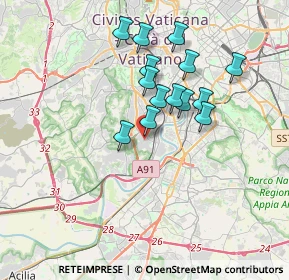 Mappa Roma, 00149 Roma RM, Italia (3.19214)