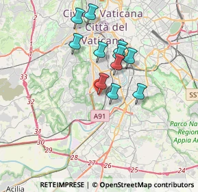 Mappa Roma, 00149 Roma RM, Italia (3.12182)