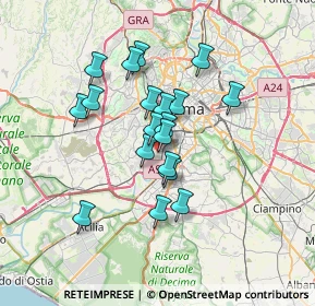 Mappa Roma, 00149 Roma RM, Italia (5.76368)