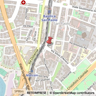 Mappa Via Silvio D'Amico, 9, 00145 Roma, Roma (Lazio)