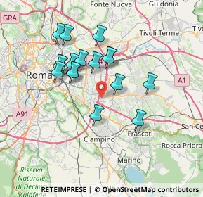 Mappa Via F.lli, 00133 Roma RM, Italia (6.65235)