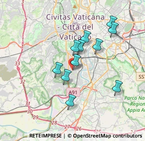 Mappa Via Francesco Arese, 00149 Roma RM, Italia (3.23273)