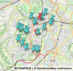 Mappa Via Francesco Arese, 00149 Roma RM, Italia (1.6905)